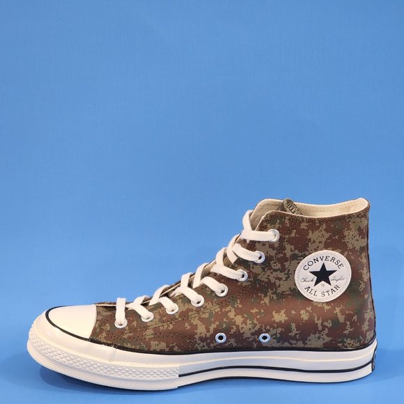 Converse Chuck 70 Hi Pixelated Camo Canvas Unisex Sneakers 170380C NWT - Picture 3 of 6